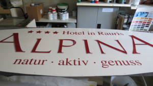 Folienbeschichtung Hotel Alpina, Rauris